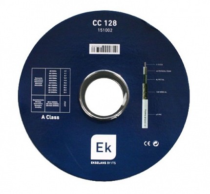 EK CC128 RG6 Coaxial Cable A Class CCS 100m