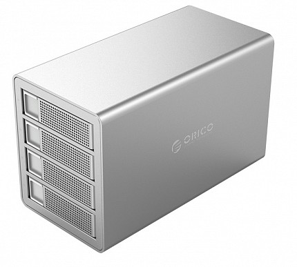 Orico HDE USB3.0 4Bay 2.5/3.5 HDD Alum Encl with RAID 3549RU3
