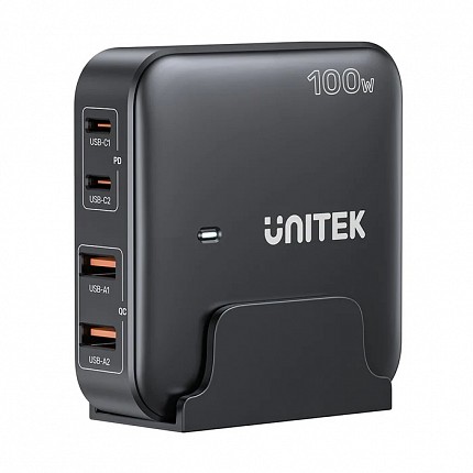 Unitek Charge Desktop 100W 4in1 GaN Charger Black P1229ABK