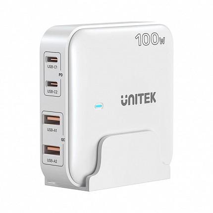Unitek Charge Desktop 100W 4in1 GaN Charger White P1229AWH