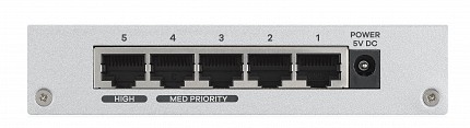 Zyxel 5-Port Gigabit Ethernet Switch with QoS Metal UK Plug GS-105BV3