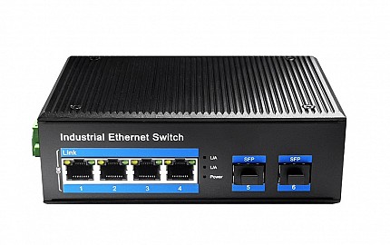 Cudy Switch Gigabit Ethernet 4-Ports + 2SFP Industrial IG1004S2