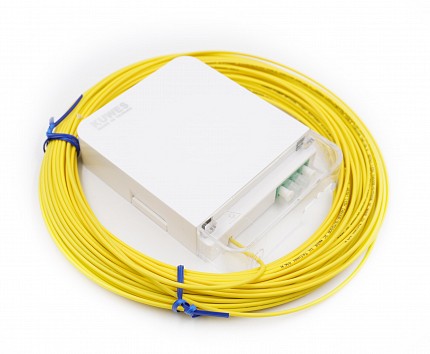 Kuwes Pre-Terminated Fiber Optic Outlet LC/APC SM Bag 20m