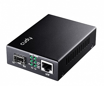 Cudy Fiber Media Converter SFP Slot to Gigabit Ethernet RJ45 MC220