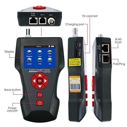 Noyafa NF-8601W Rechargeable Network Tester/Scanner with LCD Screen