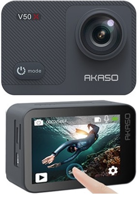 AKASO V50X Native 4K/30FPS WiFi 2in UHD Action Camera for sale online