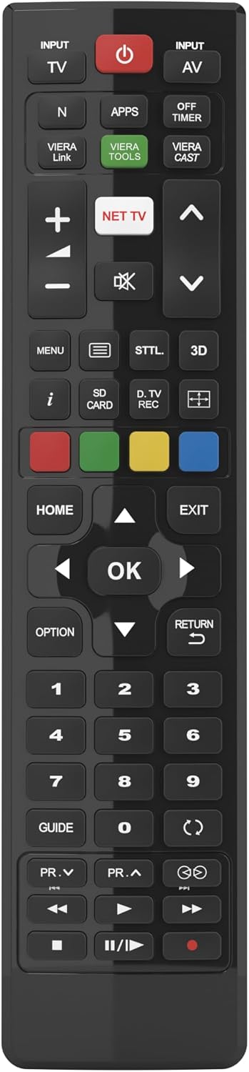 Superior TV Replacement Remote Control for Panasonic Smart