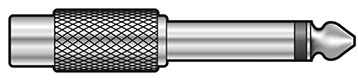 QTX 6.3mm Plug-RCA Skt Adaptor 757.141UK (Bag)