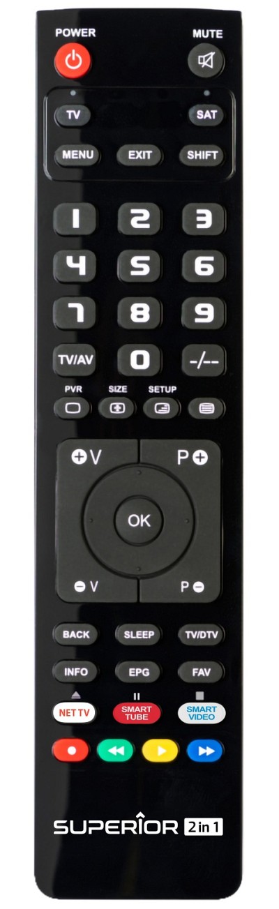 Superior Slim 2in1 TV/Digital PC Programmable Remote Control