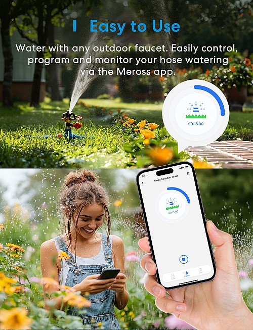 Meross Homekit Smart Wi-Fi Sprinkler Timer MST100HK-EU