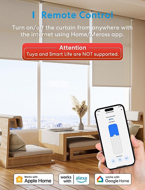 Meross Homekit Smart Wi-Fi Roller Shutter 5A Mechanical (Matter) MRS105