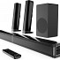 Majority Soundbar SB80 XTRA Split 2in1 Bar/Speakers 200W 2.1 with Sub,BT,HDMI,USB (Oakcastle)