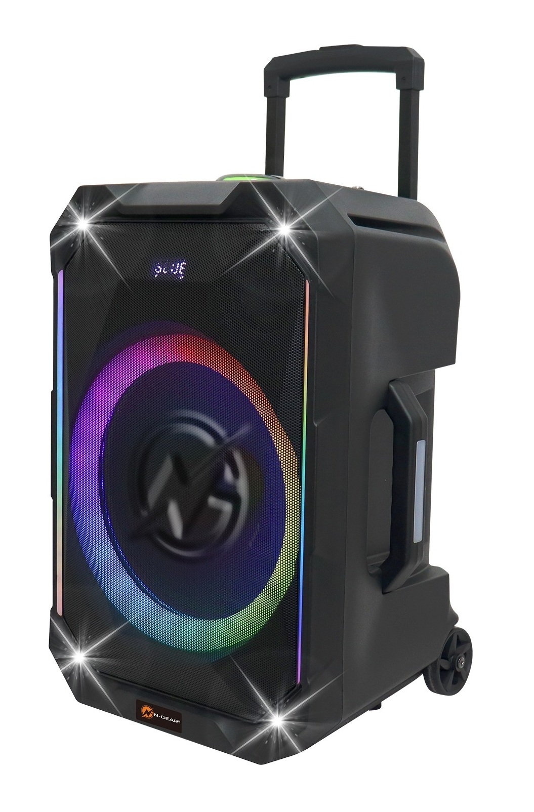 N-Gear FLASH1040 10 Portable Karaoke Speaker with 1x Wireless Mic LED Lights USB & BT
