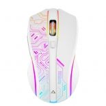 Armaggeddon Gaming Mouse Wired+2.4G Recharge FOXBAT-III CYBERPANK White