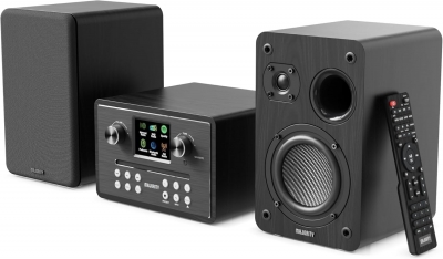 Majority Mini HiFi 2xSpeakers CD/BT/USB/FM/iRadio 60W HOMERTON Black