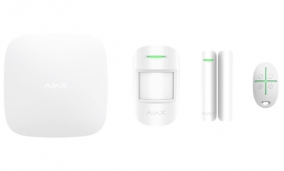 AJAX TCP-IP/GSM Alarm Hub White Starter Kit
