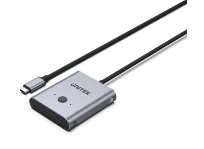 Unitek VC USB-C Splitter/Switch 4K 1-2 PD100W D1078A
