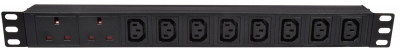 Adastra 10-Gang 8xIEC 2xUK PDU 1.8m 776.497UK