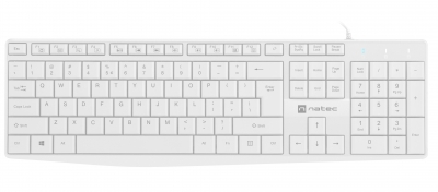 Natec Keyboard Wired White NAUTILUS