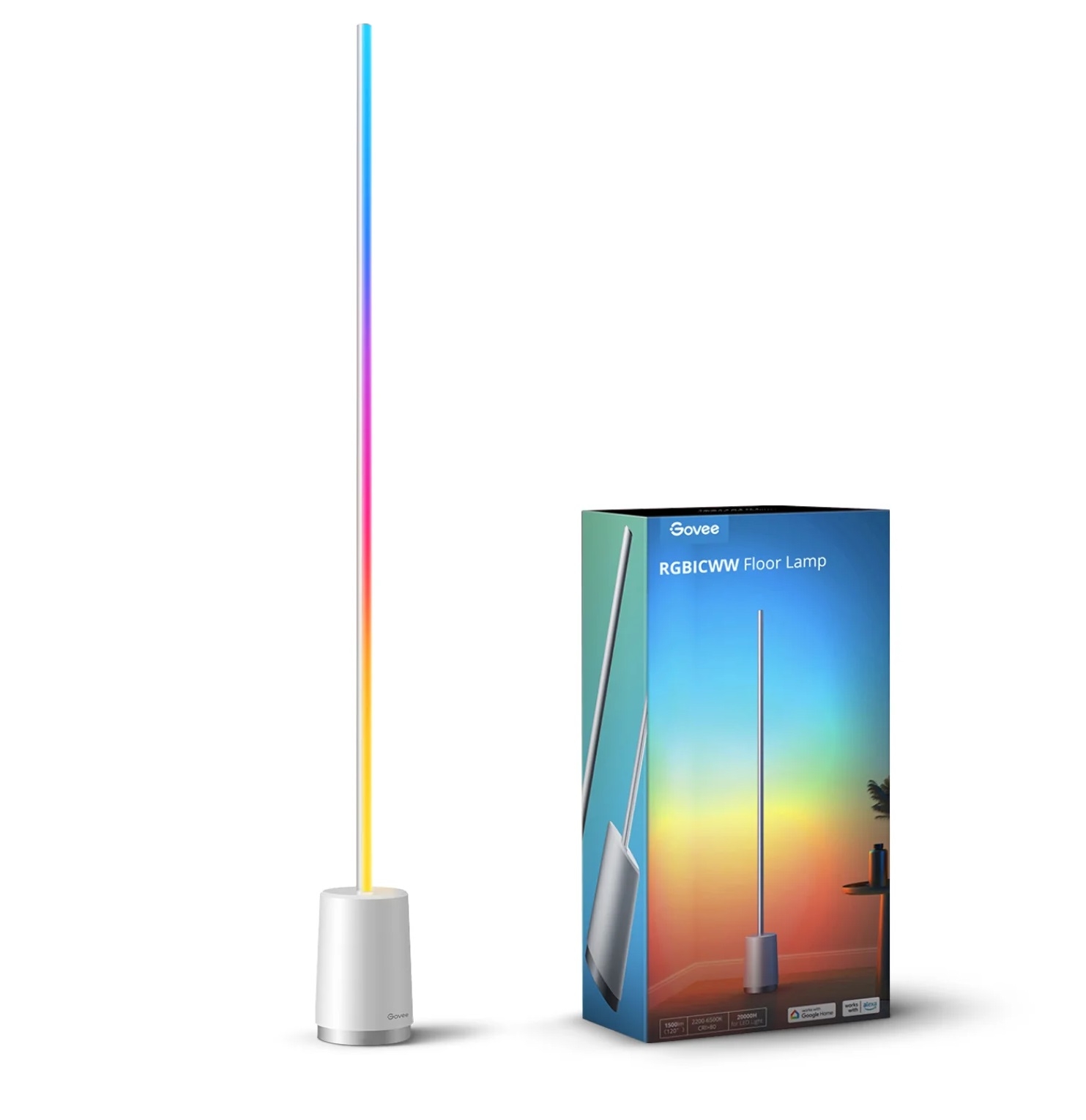 Govee RGBICWW Lyra Corner Floor Lamp H6072