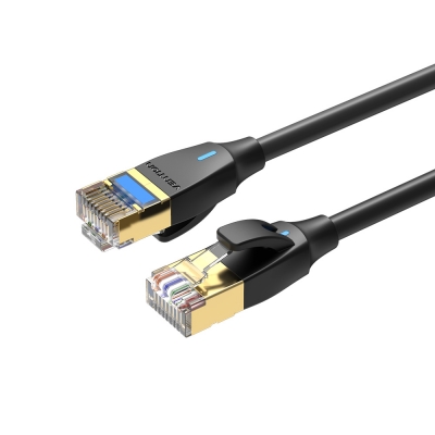Vention NETWORK Cable CAT8 SFTP Slim 1.0m Black IKIBF