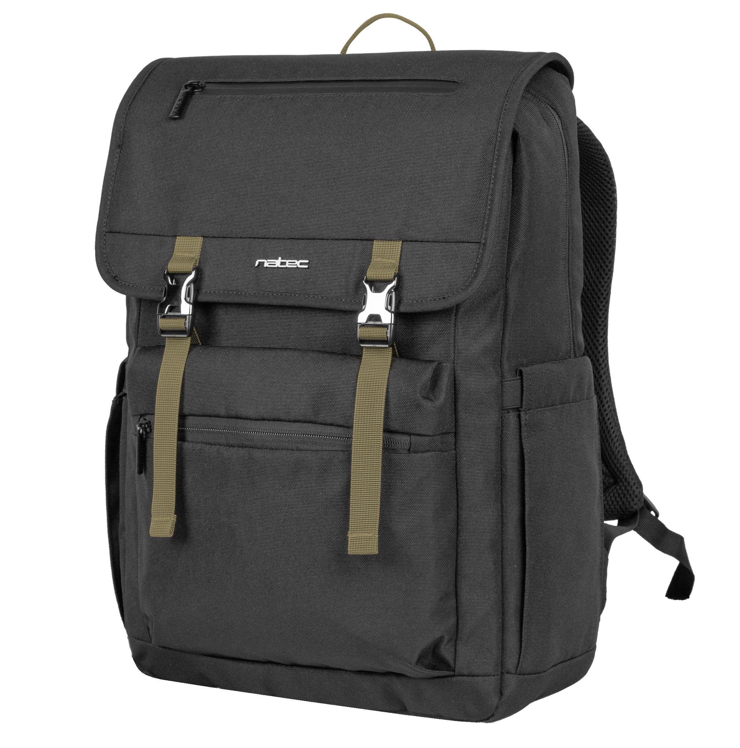 Natec Laptop Backpack 15.6 18L Black Green NIALA