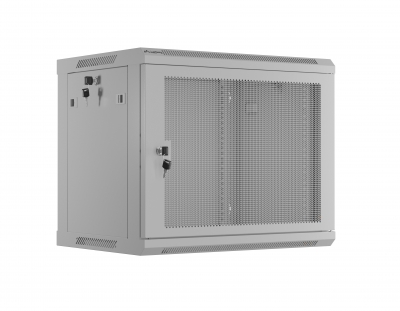 Lanberg Wall Rack 19 with Perforated Door 6U 45cm Grey FLAT PACKED