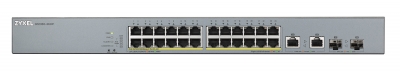 Zyxel Switch PoE Gigabit Managed Cloud CCTV 24PoE + 2RJ45/SFP Combo 375W GS1350-26HP UK