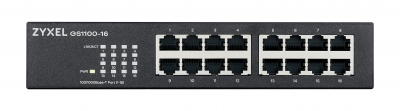 Zyxel Switch Gigabit Ethernet 16-Port R/M UK Plug GS1100-16