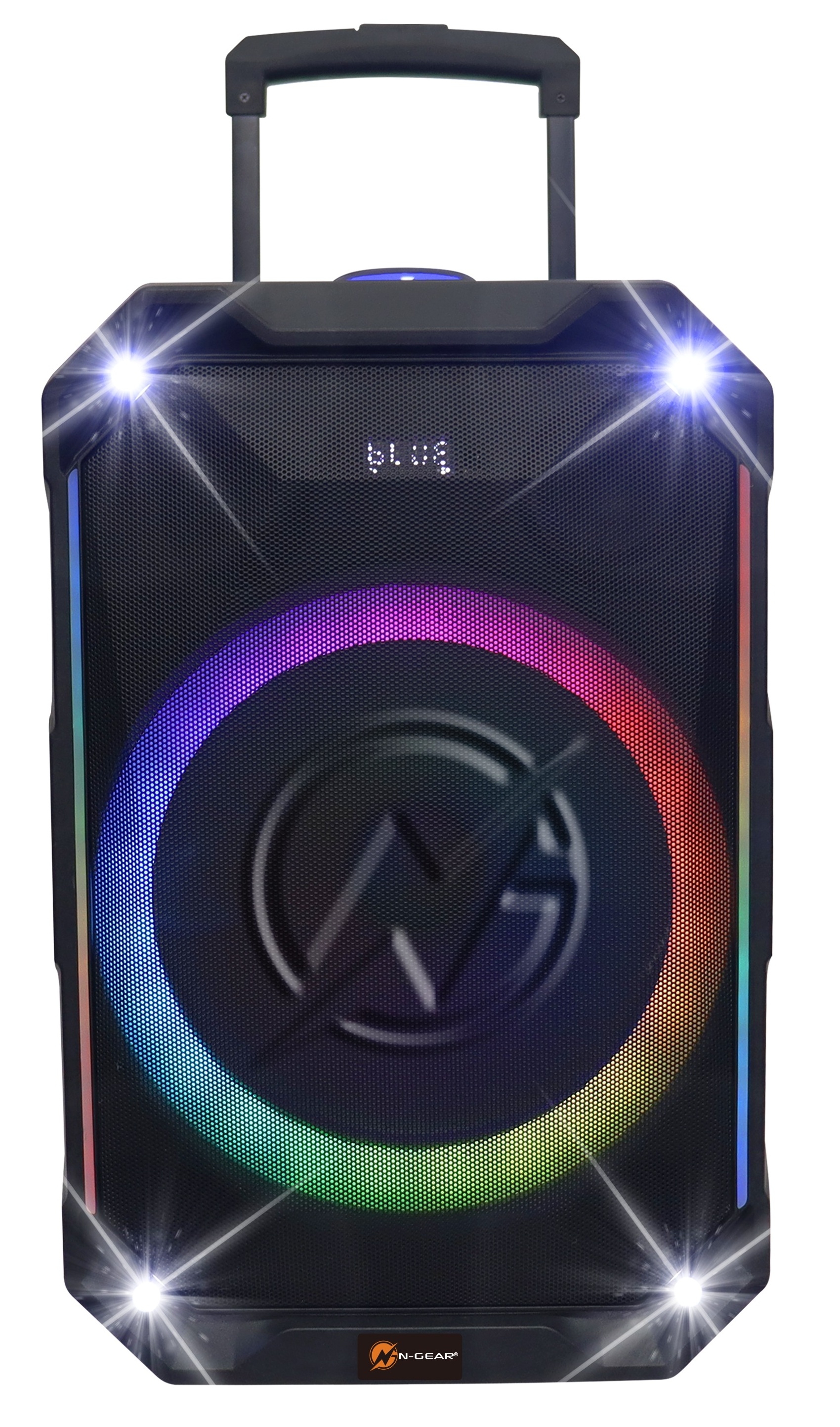 N-Gear FLASH1540 Portable Karaoke Wireless Mic LED/USB/MIC IN/AUX IN
