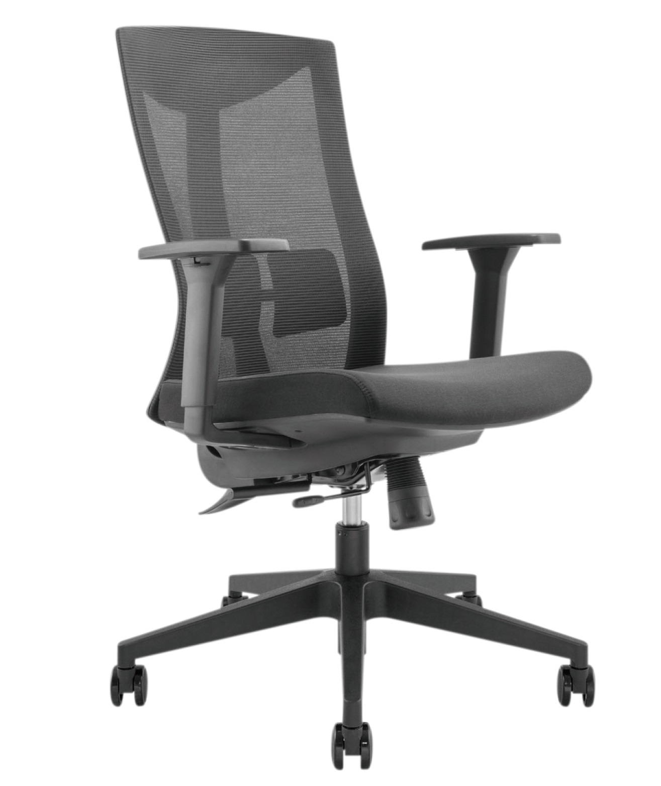 Lumivida Office Chair Ergonomic Mesh Lumbar Support Adjustable Seat/Armrest Black CH05-7