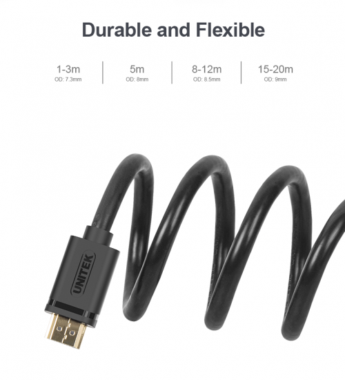 Unitek Y-C143M Premium 100% Copper HDMI Cable 15.0m