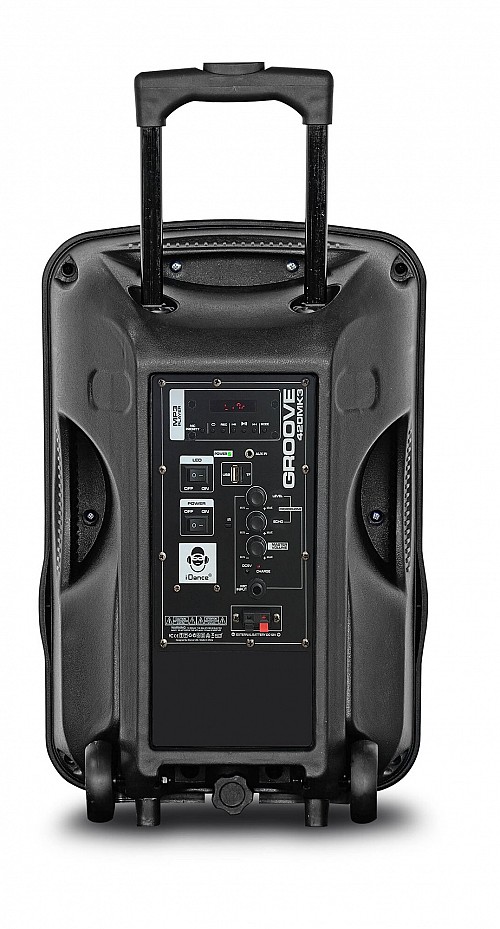 iDance Groove420MK3 12inch Portable PA USB/BT/FM/Disco Light