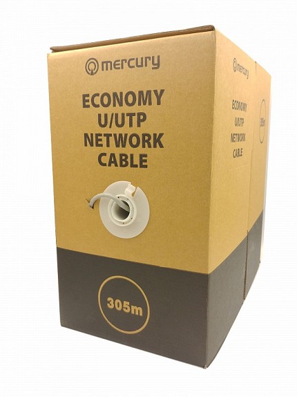 Mercury CAT5e Cable CCA UTP 305m Grey 808.021UK