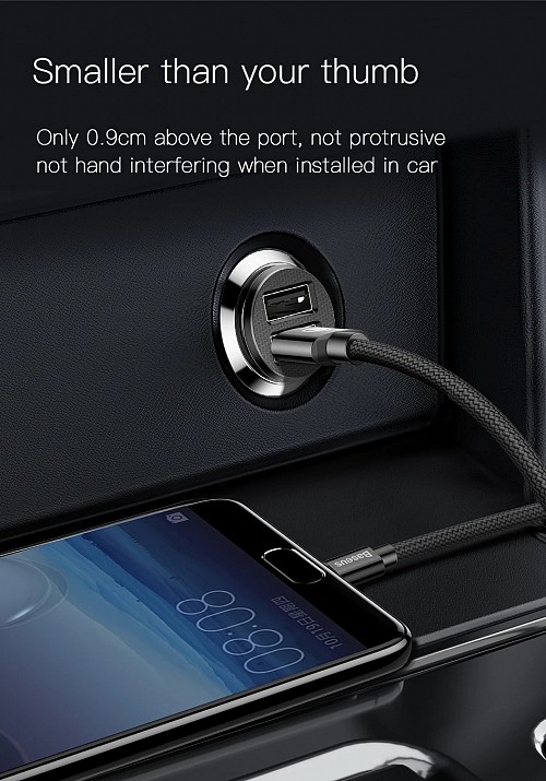 Baseus CCALL-ML02 Grain Car Charger 3.1A White