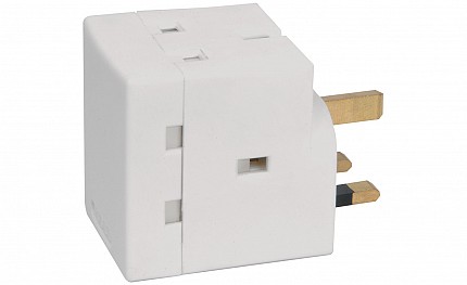Mercury 3 Way UK Mains Adaptor 13A 429.813UK