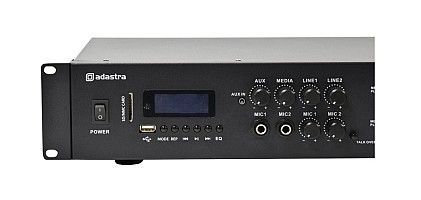 Adastra A4 2 x Independent Stereo Zones Amplifier 4x200W USB/BT/FM 953.404UK