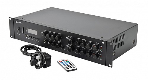 Adastra A4 2 x Independent Stereo Zones Amplifier 2x2x100W USB/BT/FM 953.404UK