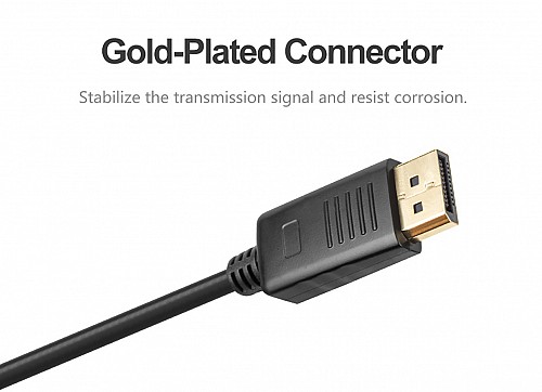 Unitek Y-C608BK DisplayPort 1.2 Cable 4K60Hz 2.0m