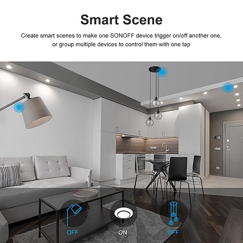 Sonoff T3 UK 2C WiFi Smart Wall Touch Switch Black