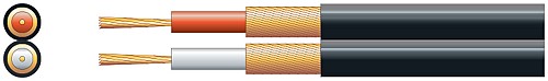 Mercury Twin Core RCA Cable Black 100m 803.436UK