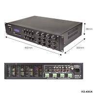 Adastra A8 4 x Independent Stereo Zones Amplfier 8x200W USB/BT/FM 953.408UK