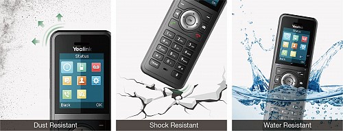 Yealink IP Phone Cordless DECT Handset 1.8 Rugged IP67 & Bluetooth without DECT Base W59R