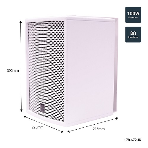 Citronic CS-610W Speaker 6 100W White 178.672UK