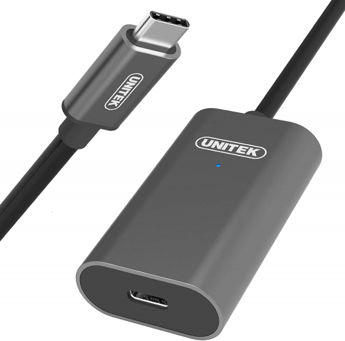 Unitek U305A USB3.1 USB-C Male to USB-C Female Active Extension Cable 5m