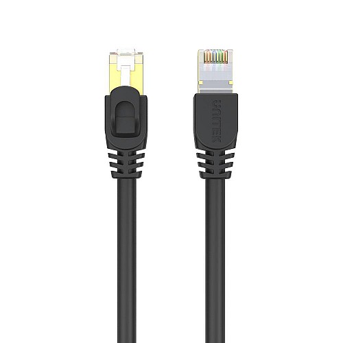 Unitek C1813EBK CAT7 SSTP Pure Copper Ethernet Cable 10.0m Black