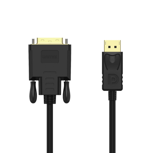 Unitek Y-5118BA Displayport to DVI Cable 1.8m Black/Gold Plated
