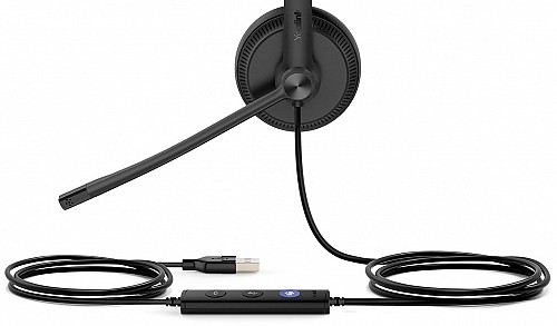 Yealink Headset Wired USB Noise Cancelling USB-A UH34 Mono Teams