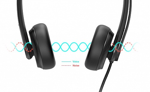 Yealink Headset Wired USB Noise Cancelling USB-A UH34 Mono Teams