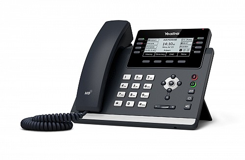 Yealink IP Phone Desktop PoE 3.7 Gigabit, USB & Expansion T43U